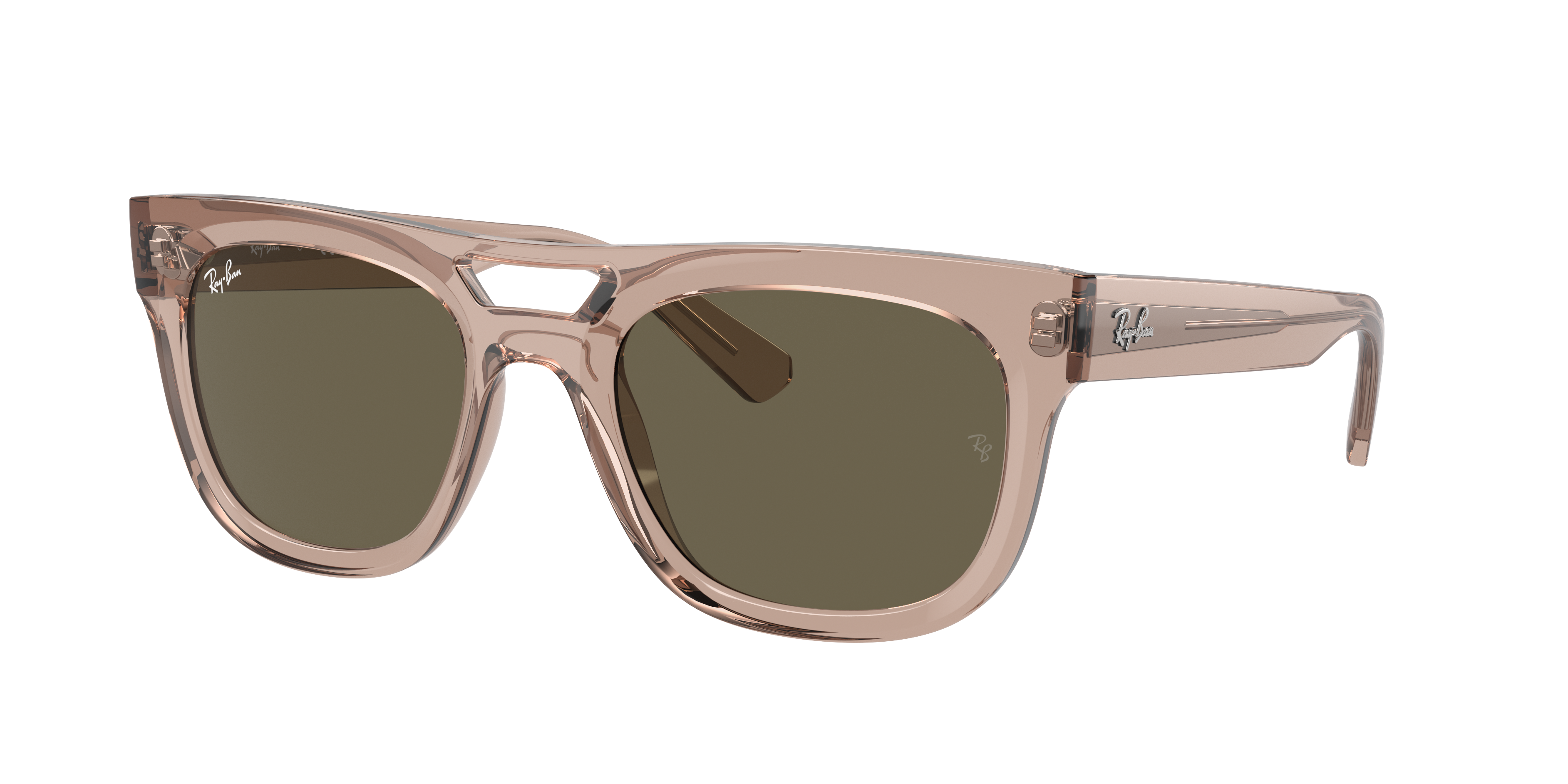 RAY-BAN RB4426 Phil Bio-Based Transparent Light Brown - Unisex Sunglasses,  Brown Lens