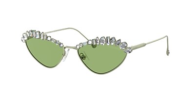 Swarovski SK7009 55 Cinza-claro espelhado prata & Prata Óculos de sol