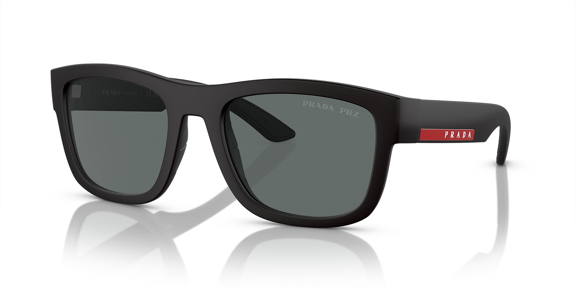 Prada Linea Rossa PS 01ZS 56 Dark Grey Polar & Black Rubber Polarized ...