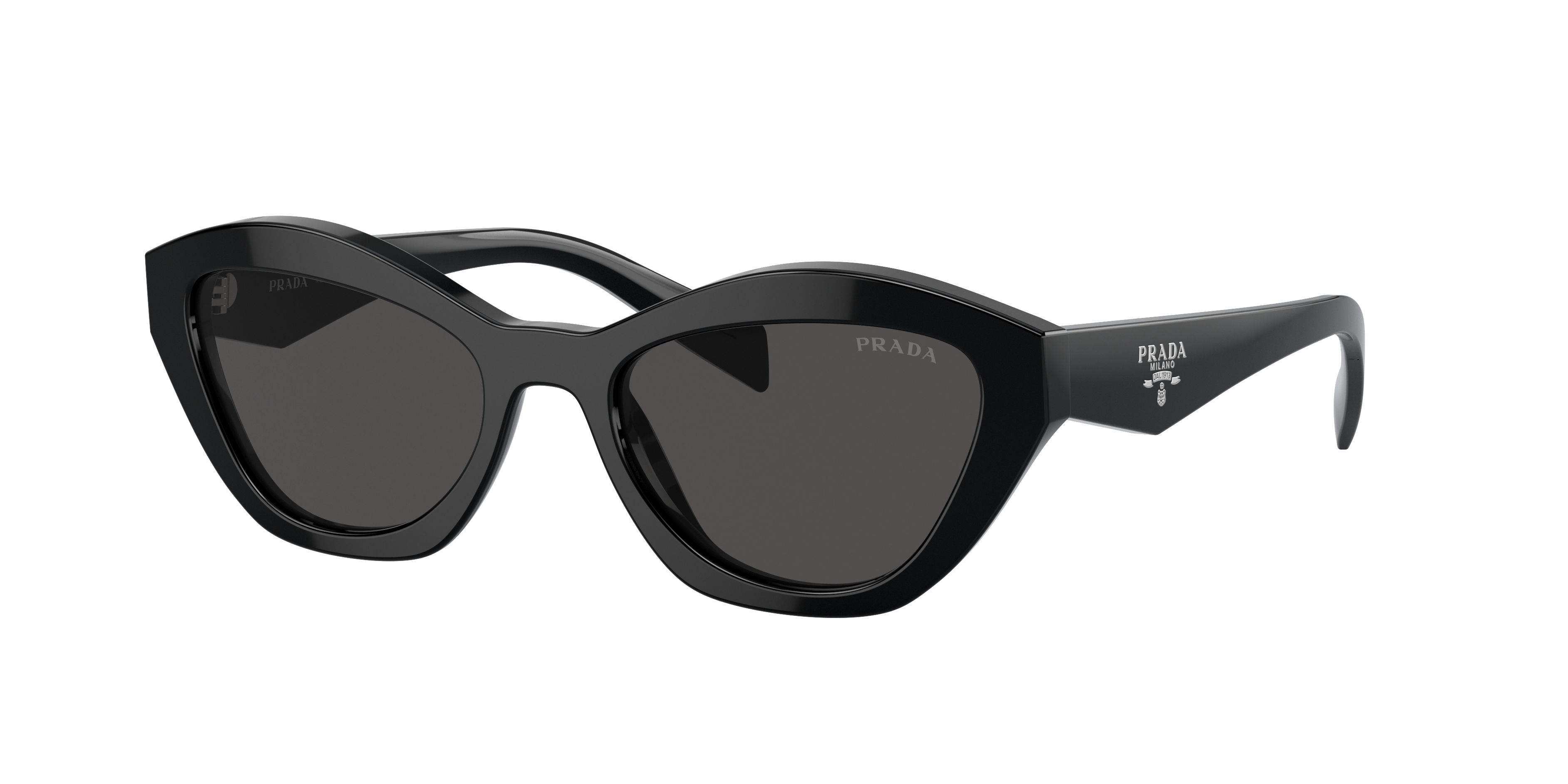 Prada PR A02S 52 Dark Grey & Black Sunglasses | Sunglass Hut USA