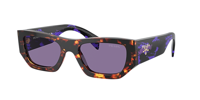 Prada PR A01S 53 Dark Grey & Black Sunglasses | Sunglass Hut USA