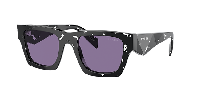 Prada PR A06S 50 Dark Grey & Black Sunglasses | Sunglass Hut USA