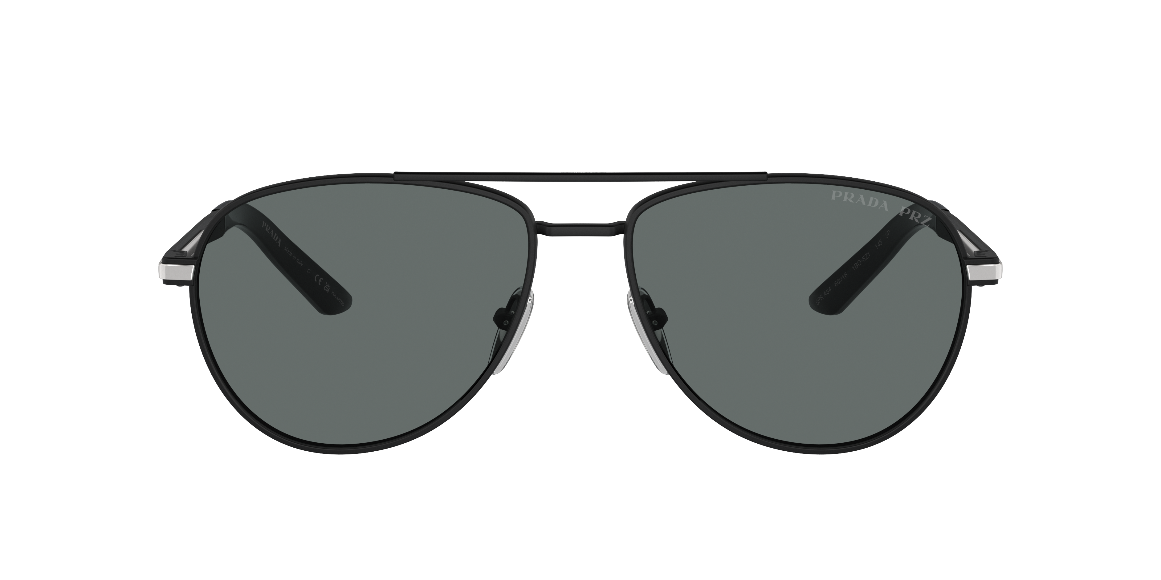 Shop Prada Man Sunglass Pr A54s In Dark Grey Polar