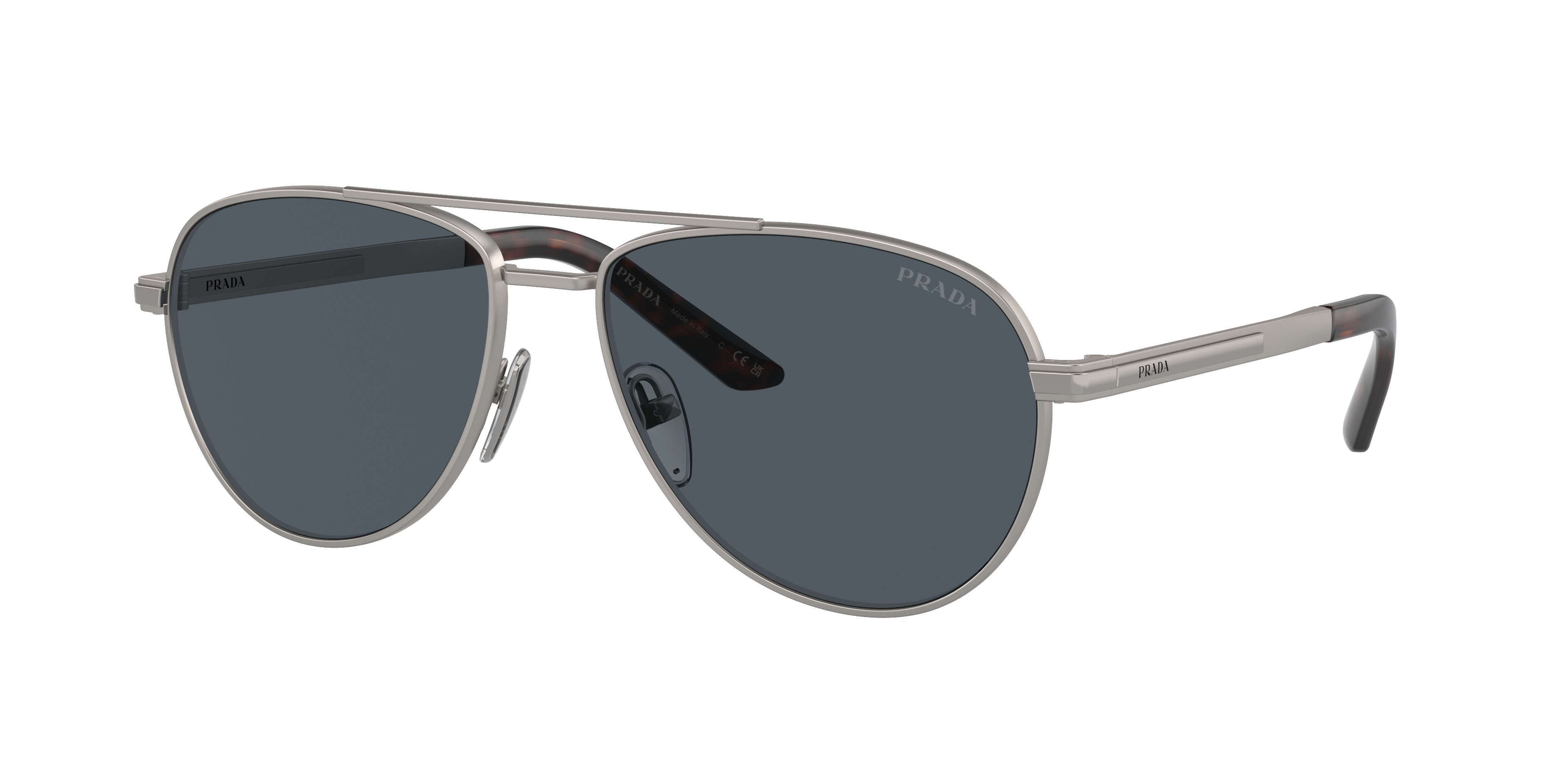 Shop Prada Man Sunglass Pr A54s In Dark Grey