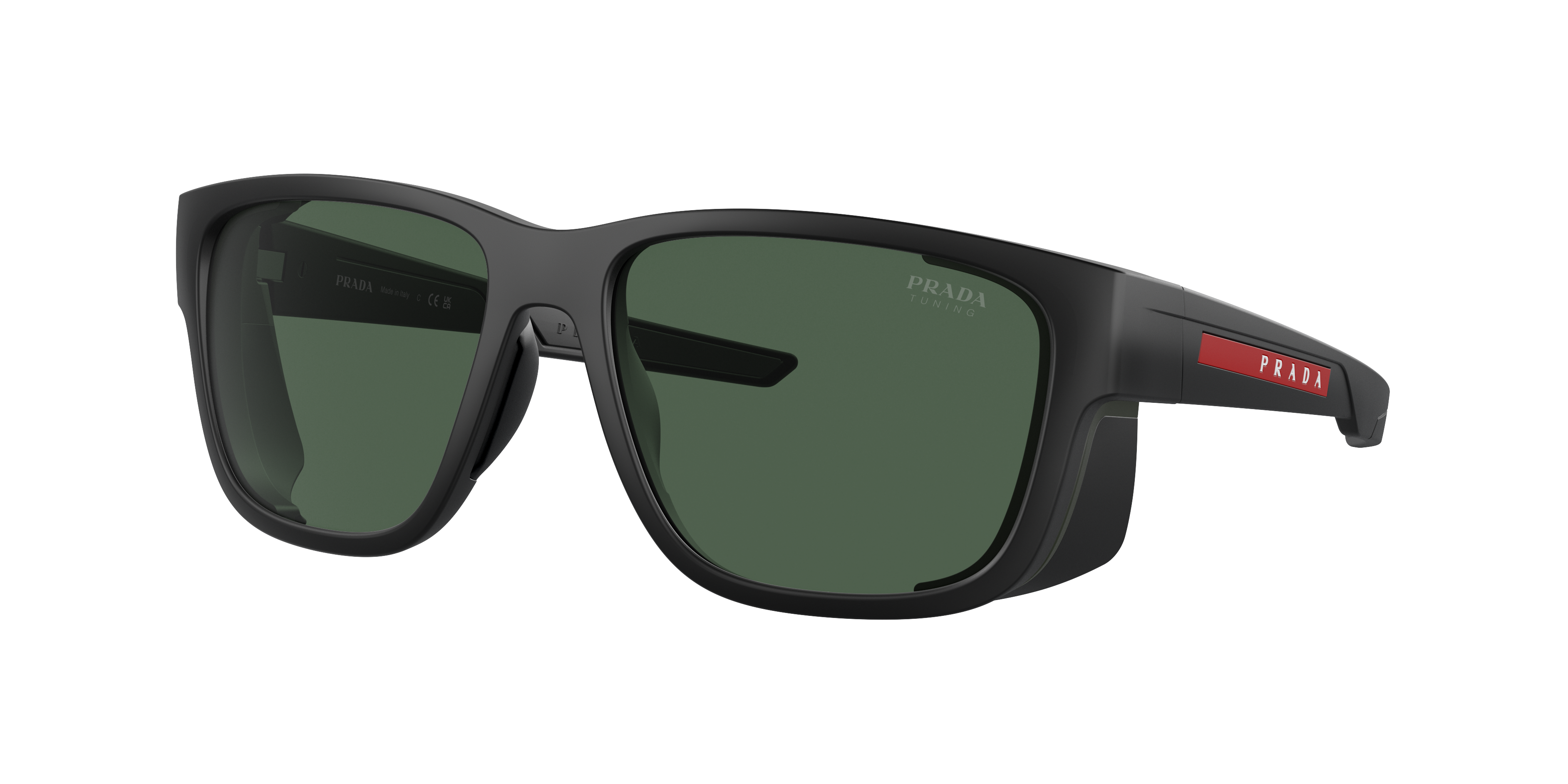 Shop Prada Linea Rossa Man Sunglass Ps 07ws In Dark Green