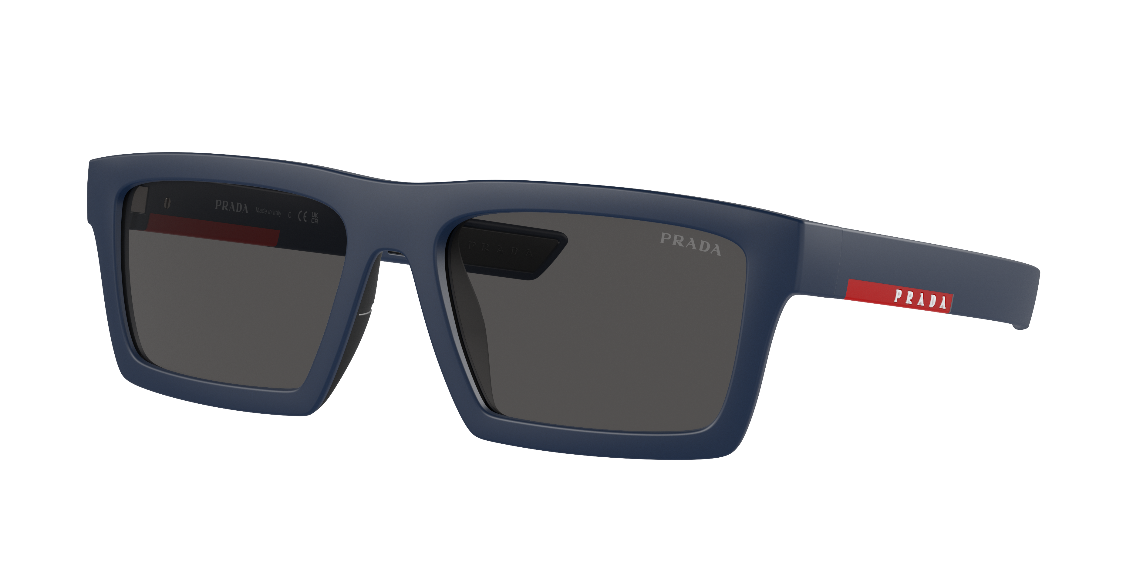 Shop Prada Linea Rossa Man Sunglass Ps 02zsu In Dark Grey