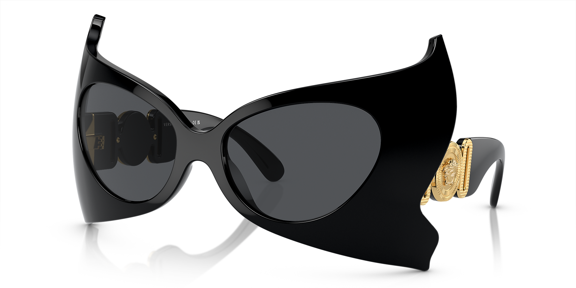 Versace VE4463 57 Dark Grey & Black Sunglasses Sunglass Hut Australia