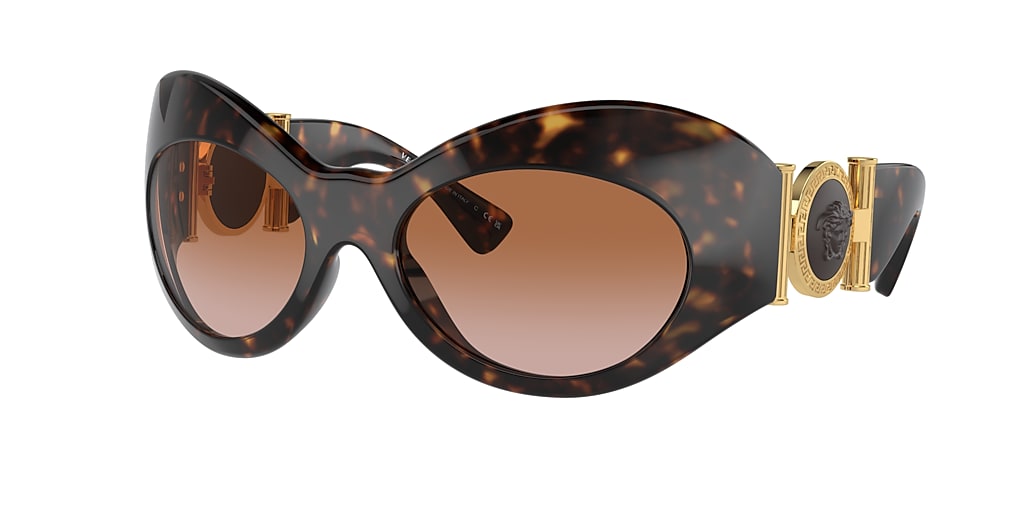 Versace VE4462 58 Brown Gradient & Havana Sunglasses | Sunglass Hut ...
