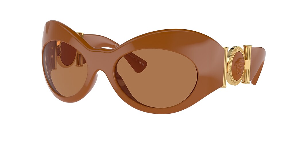 Versace VE4462 58 Bronze & Caramel Sunglasses | Sunglass Hut USA