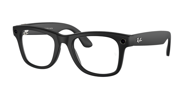 Ray-Ban Meta Wayfarer Smart Glasses Matte Black Polarized Gradient Graphite