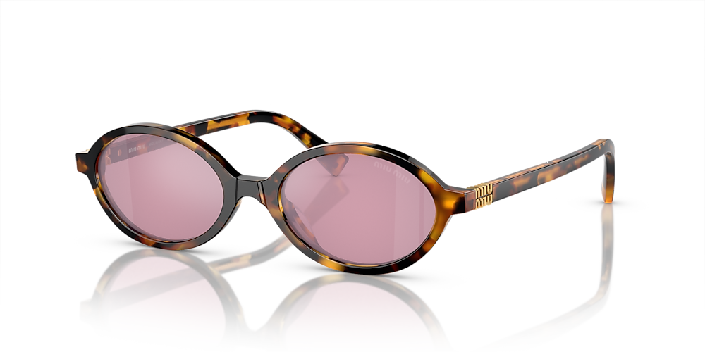 04ZS Hut Honey Sunglass Zealand & Havana New Sunglasses Miu | Miu Bordeaux 50 MU