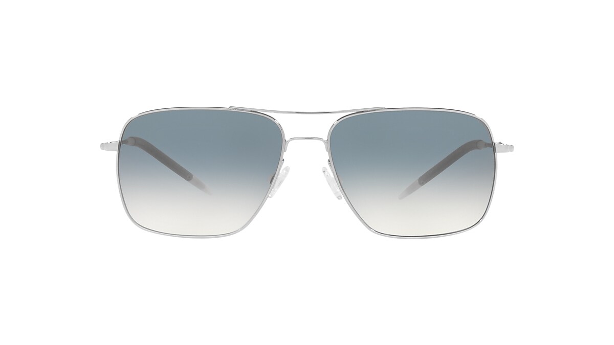 Oliver Peoples OV1150S Clifton L (58 - 15) with Blue lenses and Silver  frame | Sunglass Hut®