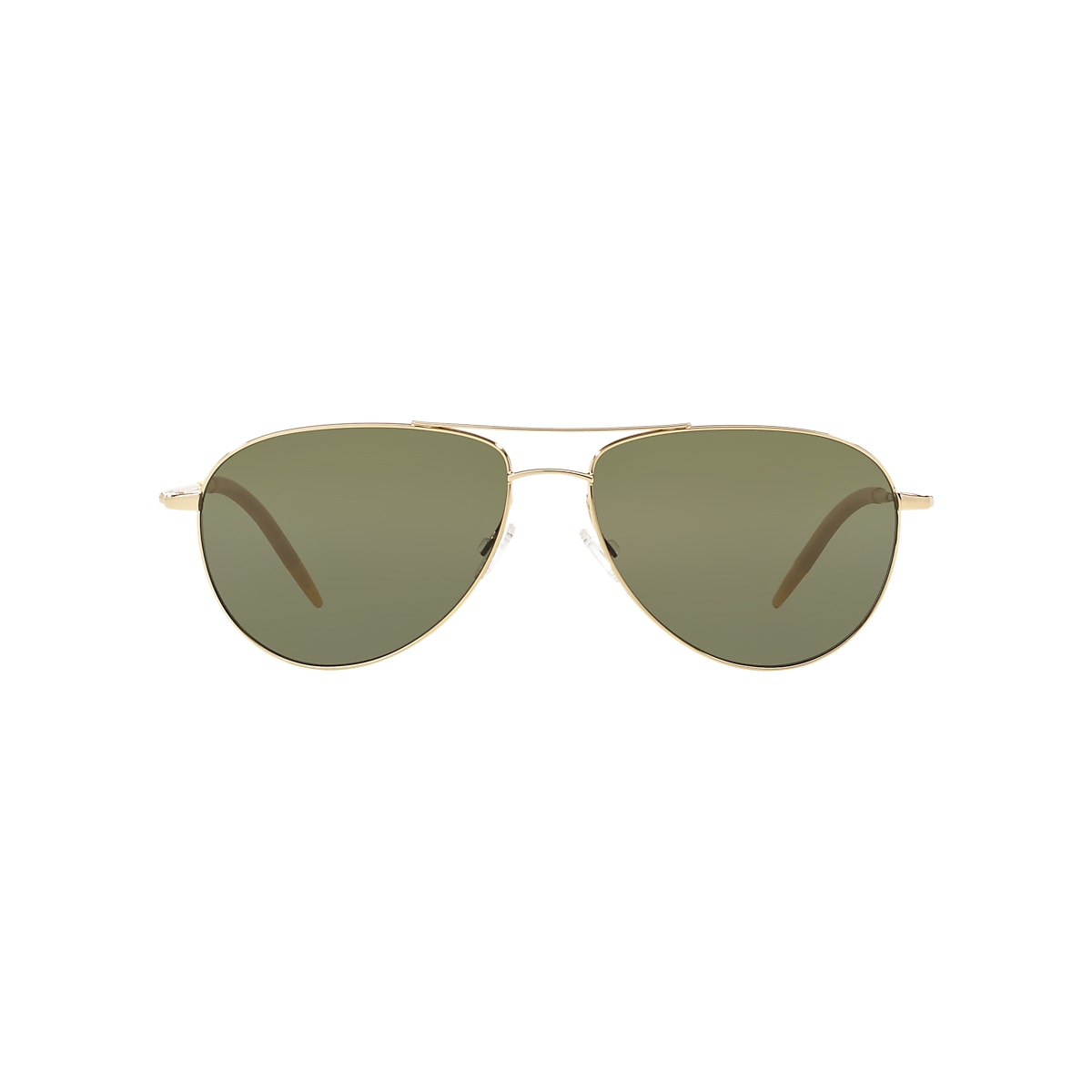 Oliver Peoples OV1002S Benedict 59 Green Polar & Gold Polarized Sunglasses  | Sunglass Hut USA