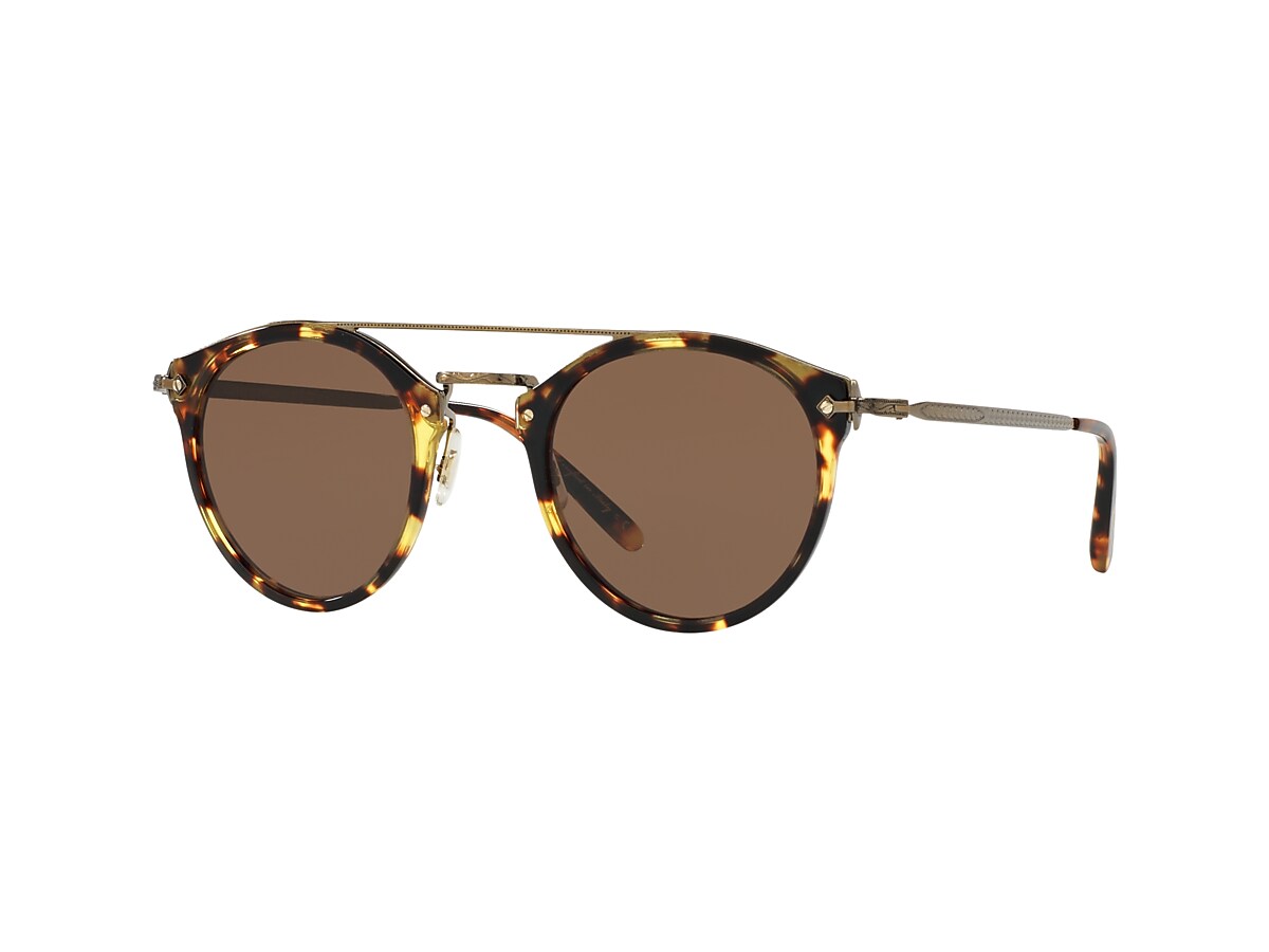 Oliver Peoples OV5349S Remick 50 Dark Brown & Vintage Dtb-Antique Gold  Sunglasses | Sunglass Hut USA