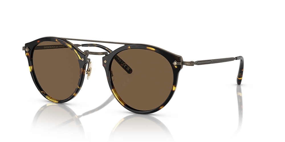 Oliver Peoples OV5349S Remick 50 Dark Brown & Vintage Dtb-Antique Gold  Sunglasses | Sunglass Hut USA