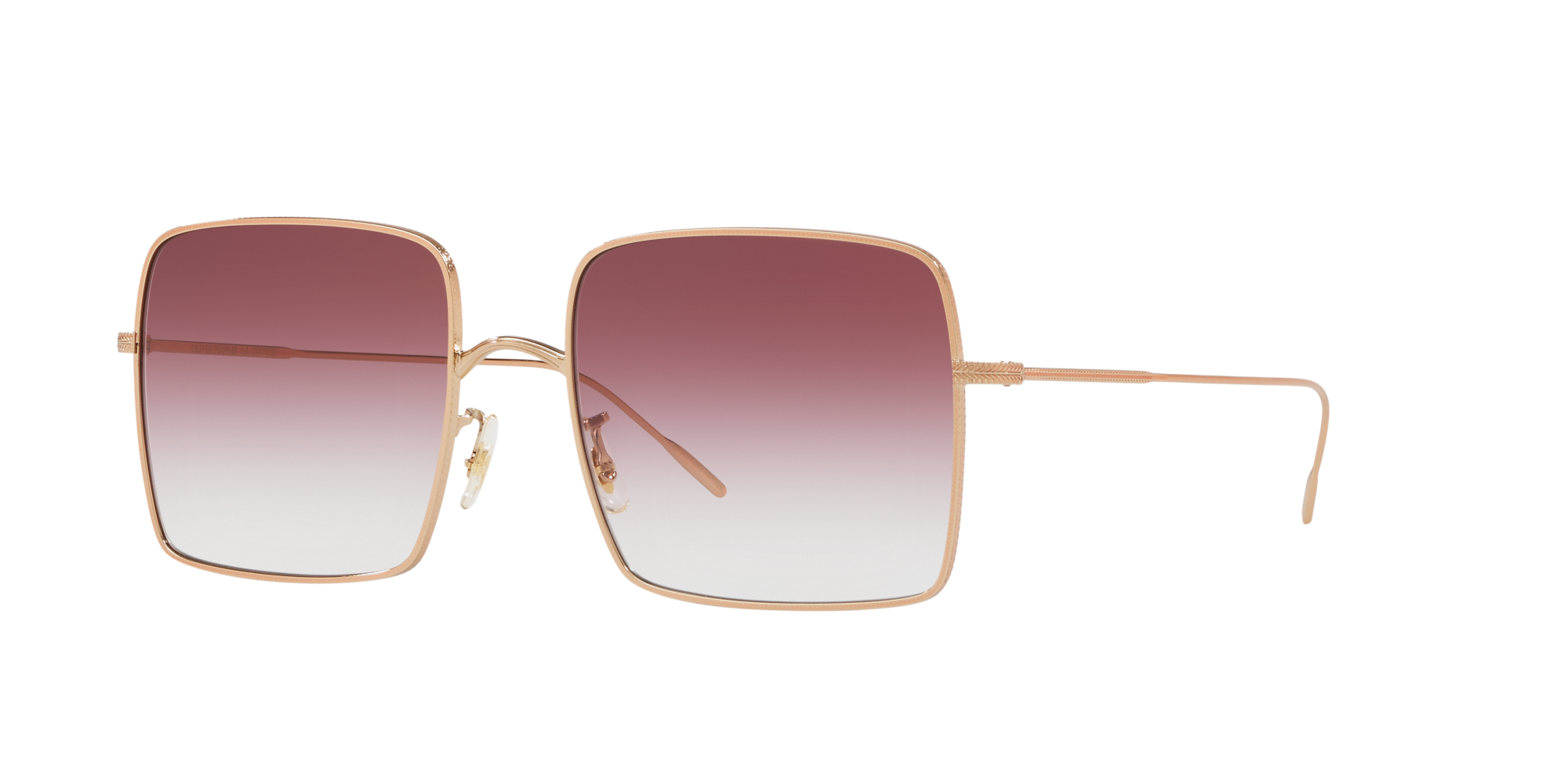 square rose gold sunglasses