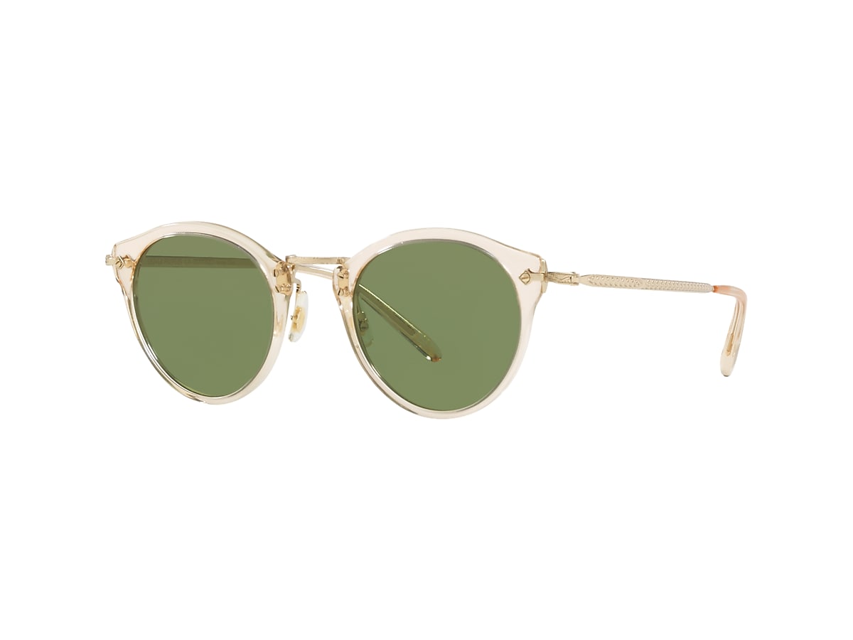 OLIVER PEOPLES OV5184S OP-505 Sun Buff-Gold - Man Luxury Sunglasses, Green  Lens