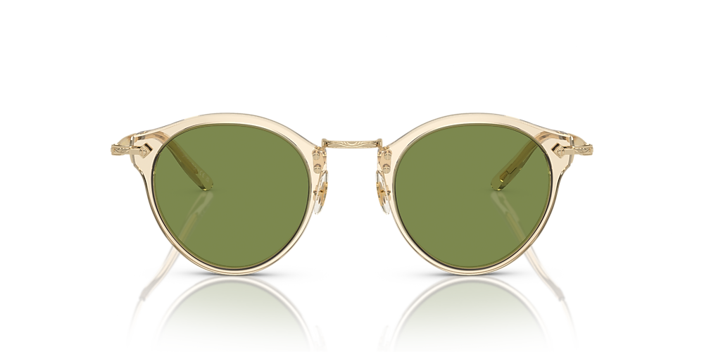 Oliver Peoples OV5184S OP-505 Sun 47 Green & Buff-Gold Sunglasses
