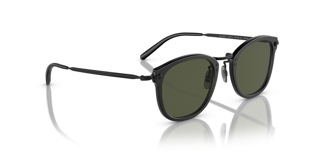 Oliver Peoples OV5350S OP-506 Sun 49 Green & Semi-Matte Black 