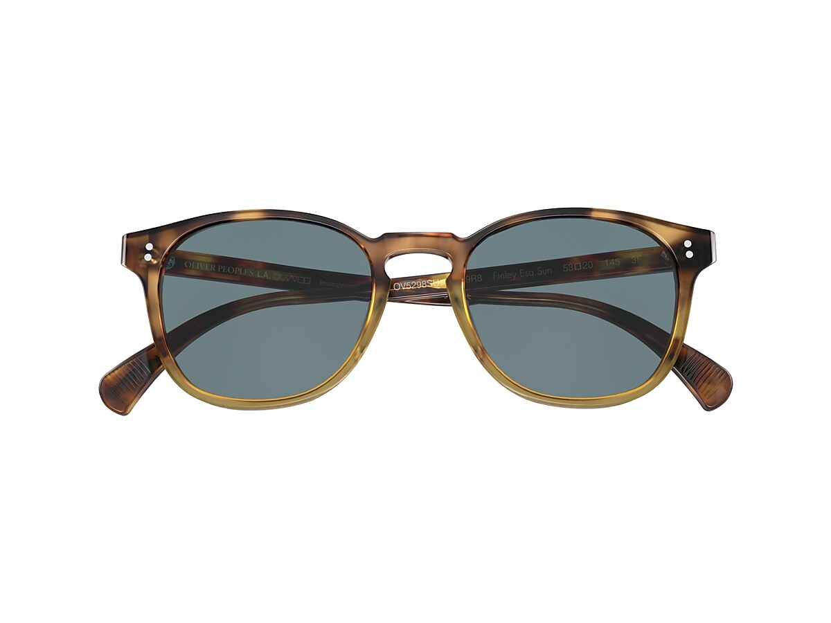 Oliver Peoples OV5298SU Finley Esq. Sun 53 Indigo Photocromic & Vintage  Brown Tortoise Gradient Sunglasses | Sunglass Hut United Kingdom