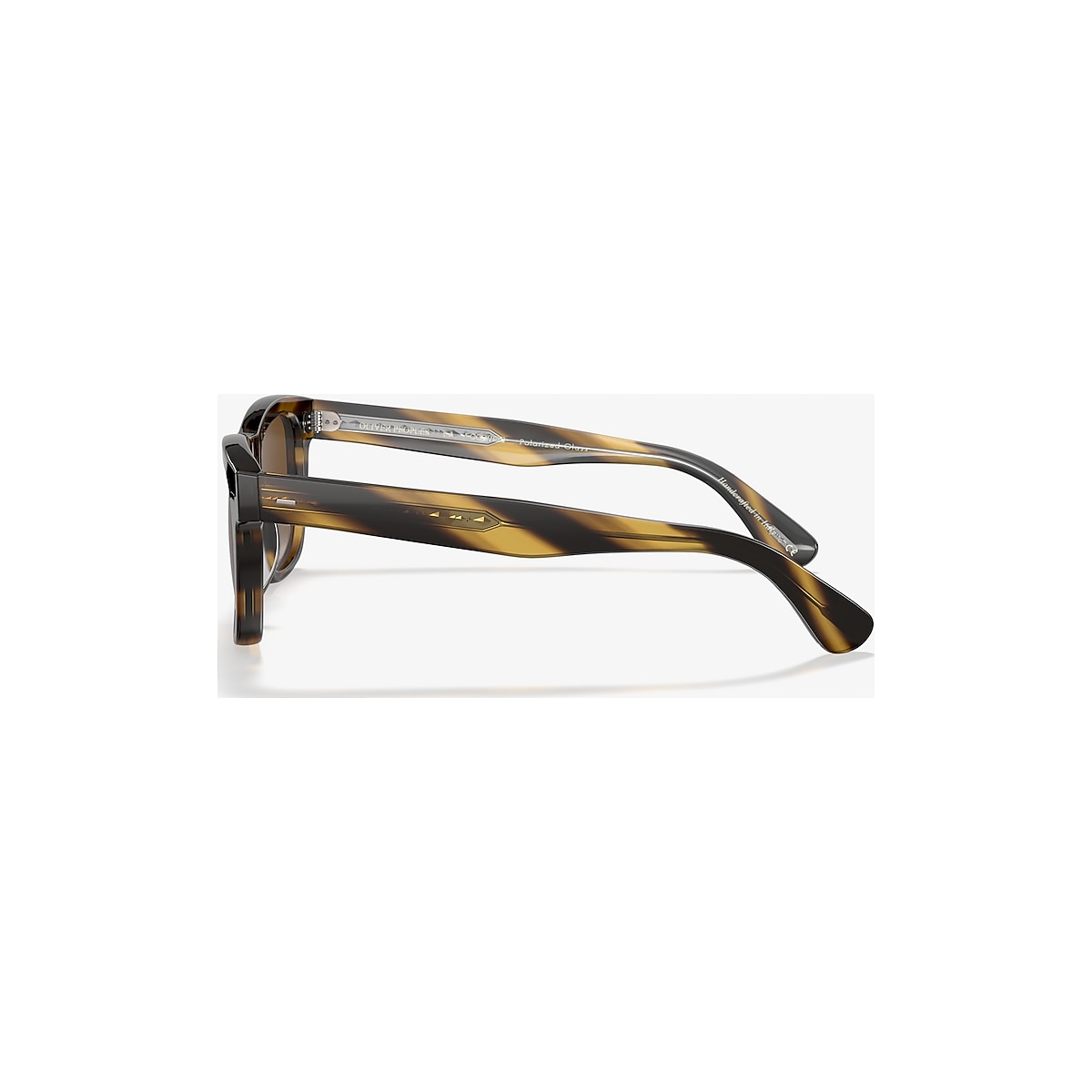 Lunettes De Soleil Oliver Peoples OV5393SU – Marron Coco Rayures, Verres Gris, Italie, Neuf Avec Micro-rayures