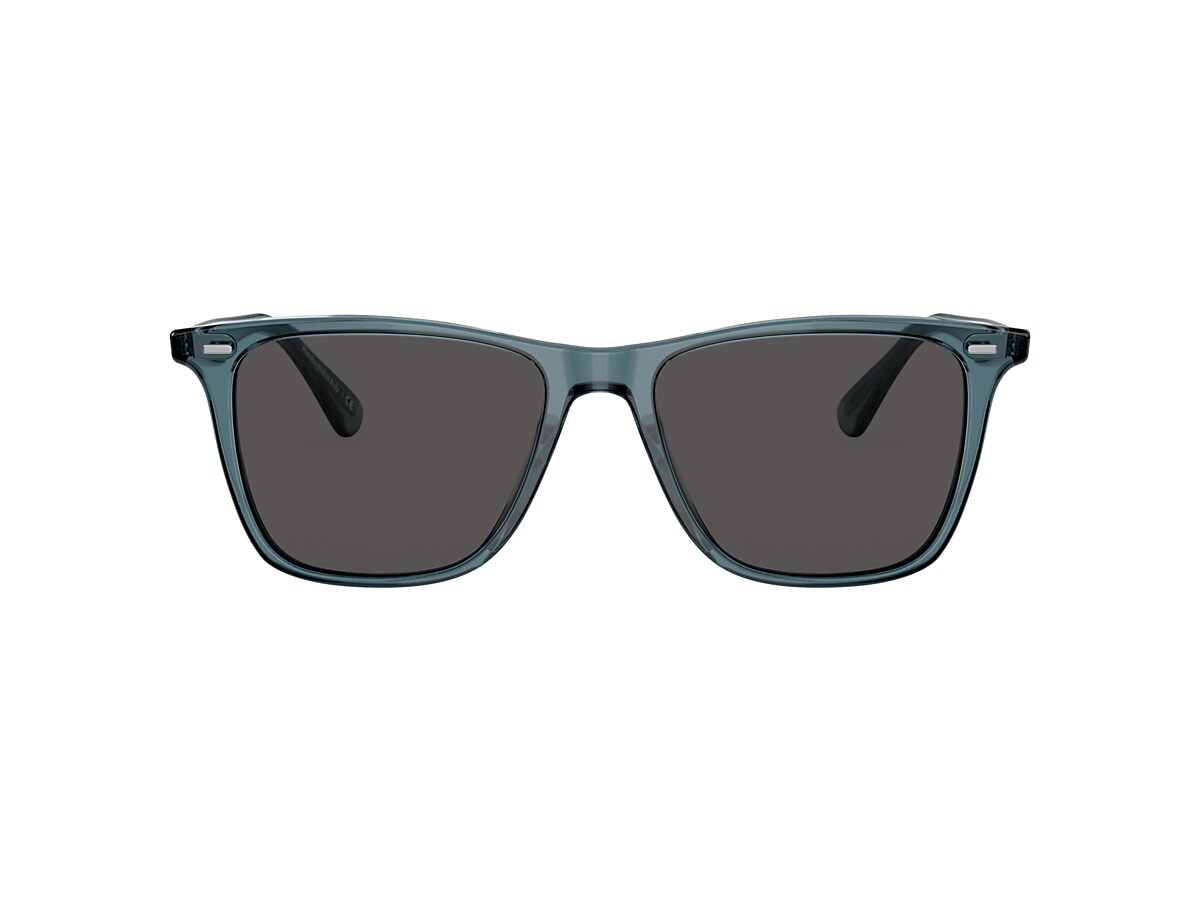 Oliver Peoples OV5437SU Ollis Sun 54 Carbon Grey & Washed Teal Sunglasses |  Sunglass Hut USA