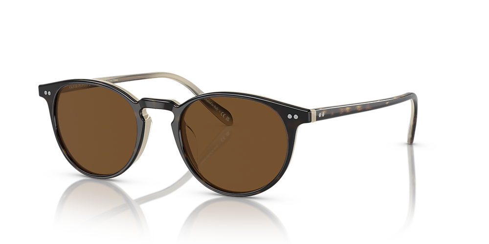 Oliver Peoples OV5004SU Riley Sun 49 TRUE Brown Polar & Horn Polarized  Sunglasses | Sunglass Hut USA