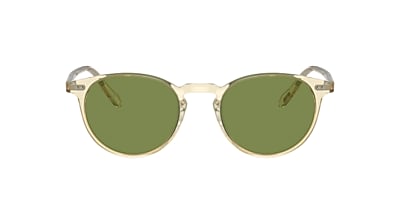 Oliver Peoples OV5004SU Riley Sun 49 Green C & Buff Sunglasses