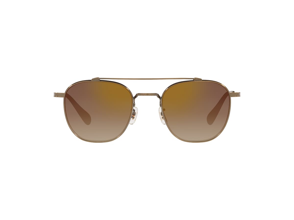 Oliver Peoples OV1294ST Mandeville 49 Dark Brown Gradient Mirror & Antique  Gold Sunglasses | Sunglass Hut Australia