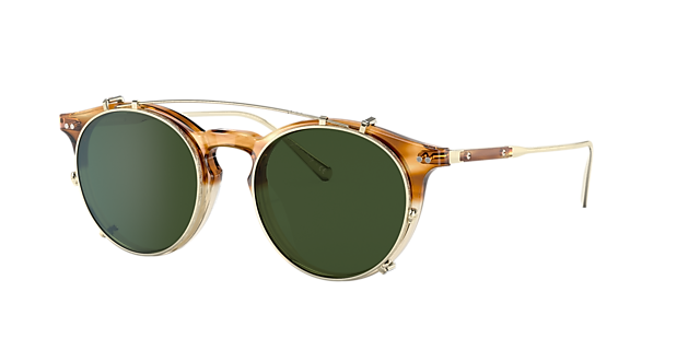 Oliver Peoples OV5483M Eduardo 48 Brown & DM2/Antique Gold Sunglasses |  Sunglass Hut Australia