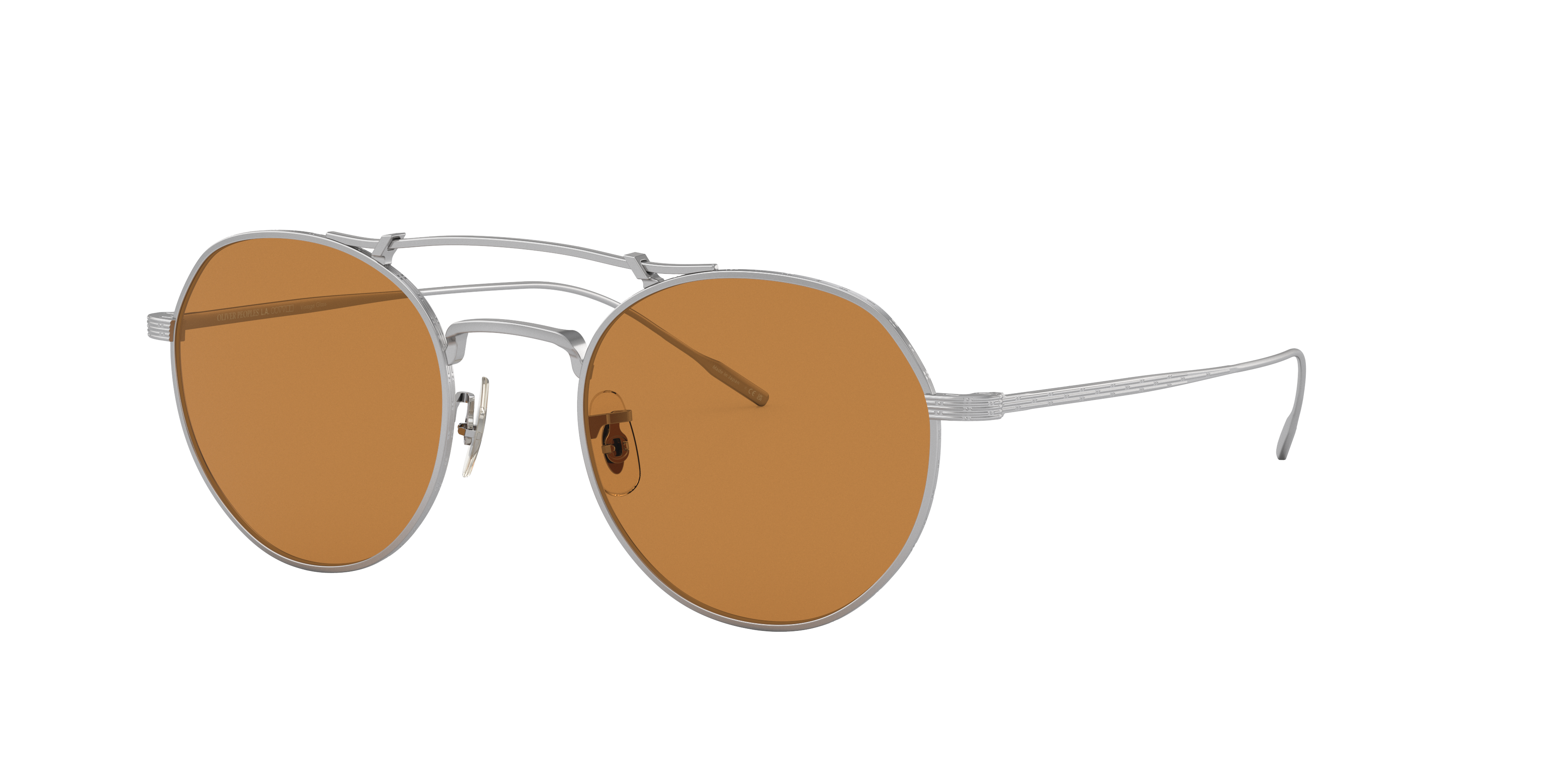 Oliver Peoples Reymont Round Sunglasses, 49mm In Cognac