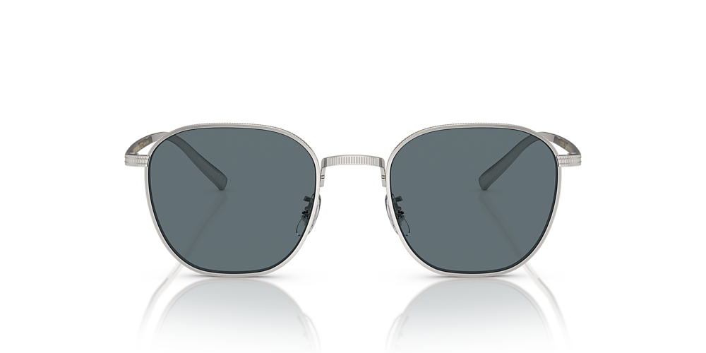 OLIVER PEOPLES OV1329ST Rynn Silver - Unisex Luxury Sunglasses, Blue Polar  Lens