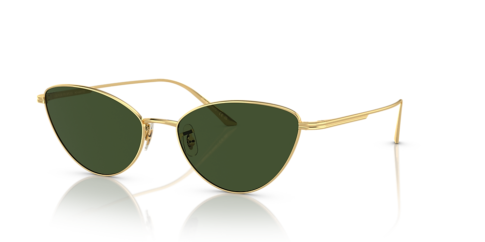 Oliver Peoples OV1328S 1998C 56 Green & Gold Sunglasses | Sunglass