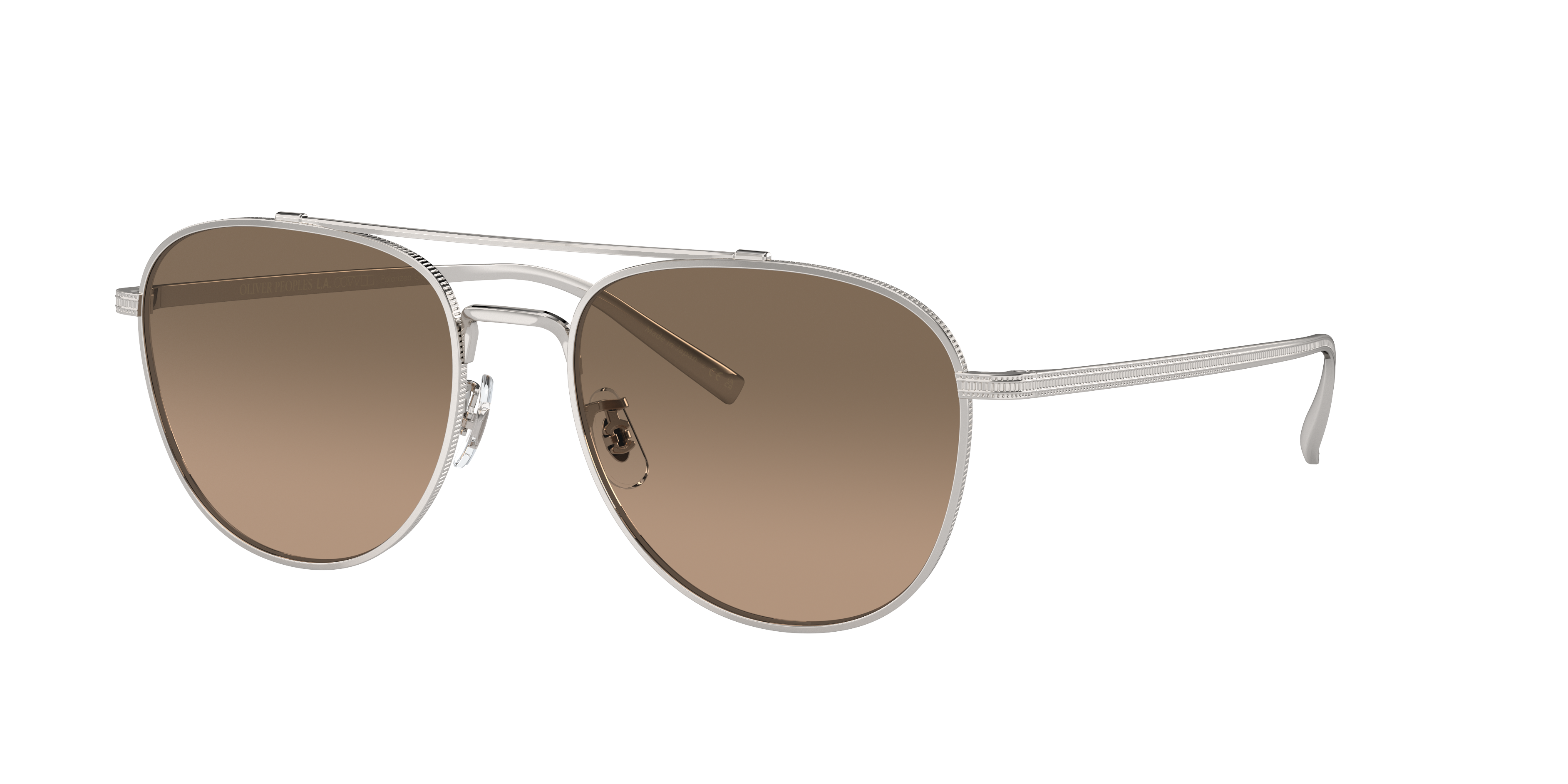 Shop Oliver Peoples Unisex Sunglass Ov1335st Rivetti In Sandstone Gradient Polar