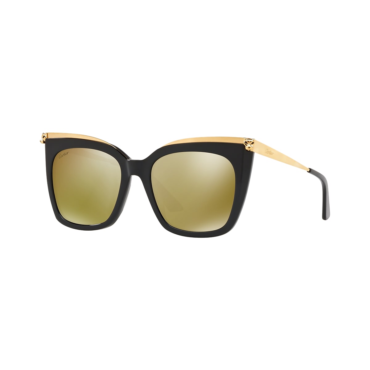 Cartier black and online gold glasses