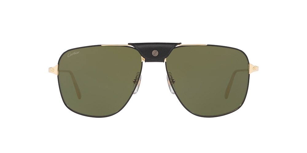 Cartier CT0037S 59 Green Gold Sunglasses Sunglass Hut New Zealand