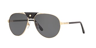 Cartier CT0096S 61 Grey Polar Gold Polarised Sunglasses