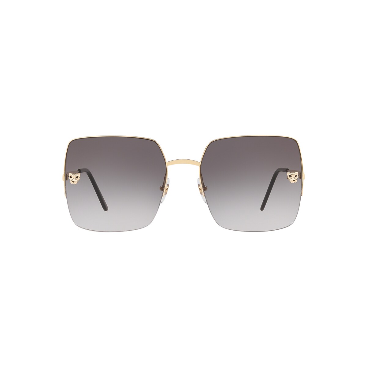 Cartier CT0121S 59 Grey Grad Gold Sunglasses Sunglass Hut