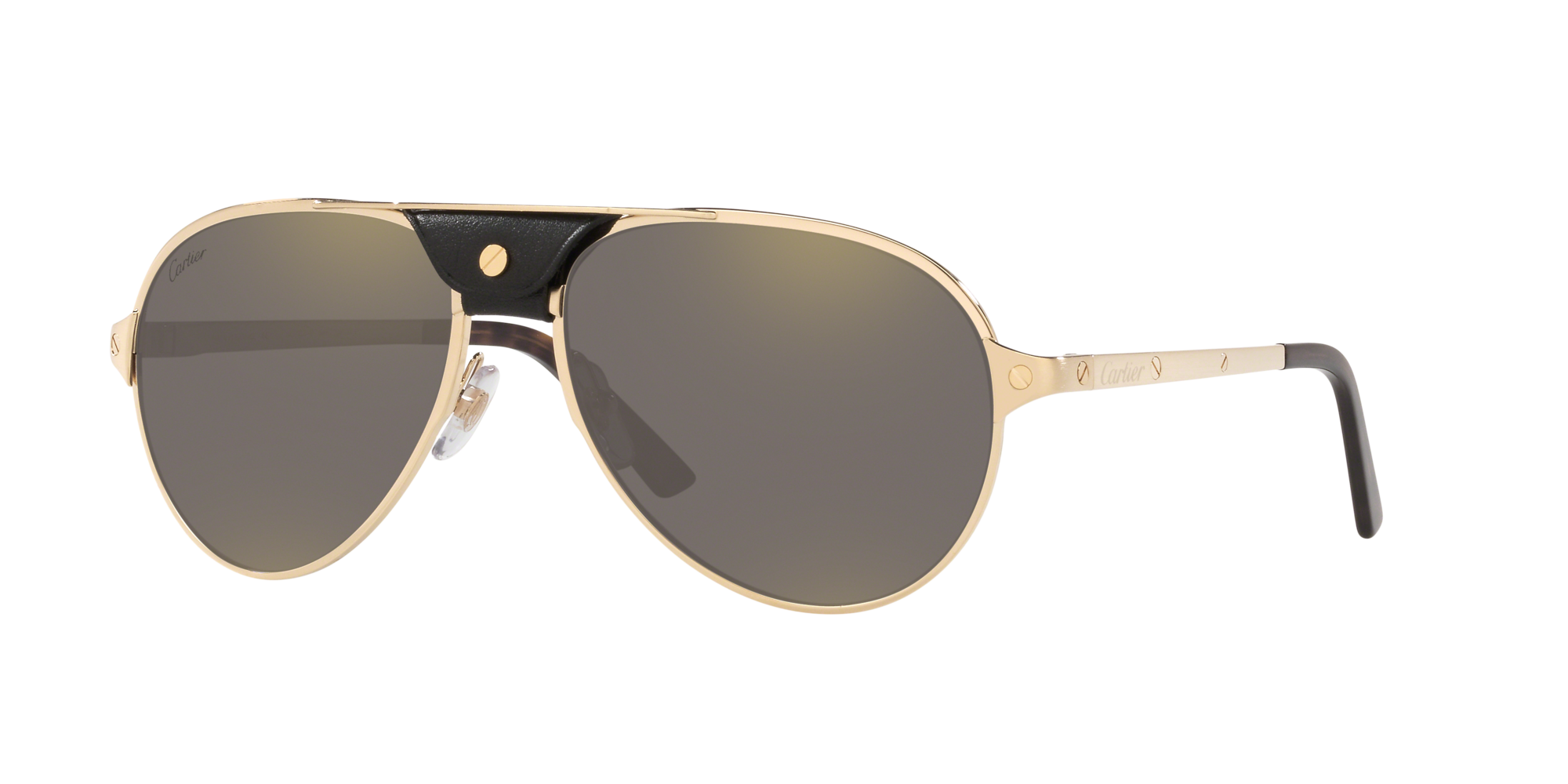 Cartier CT0192S 60 Grey Polar & Gold Shiny Polarised Sunglasses | Sunglass  Hut Australia