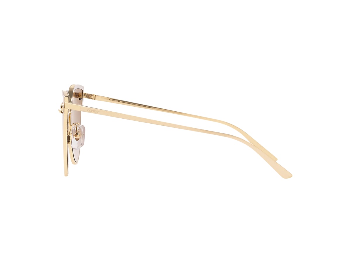 Cartier CT0198S XXL (59 - 19) with Grey lenses and Gold  display picture 2