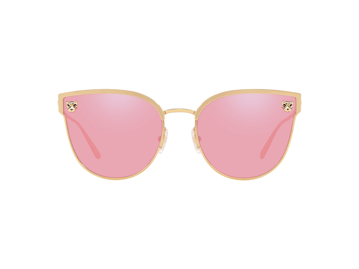 Cartier CT0198S 59 Pink Gold Matte Sunglasses Sunglass Hut