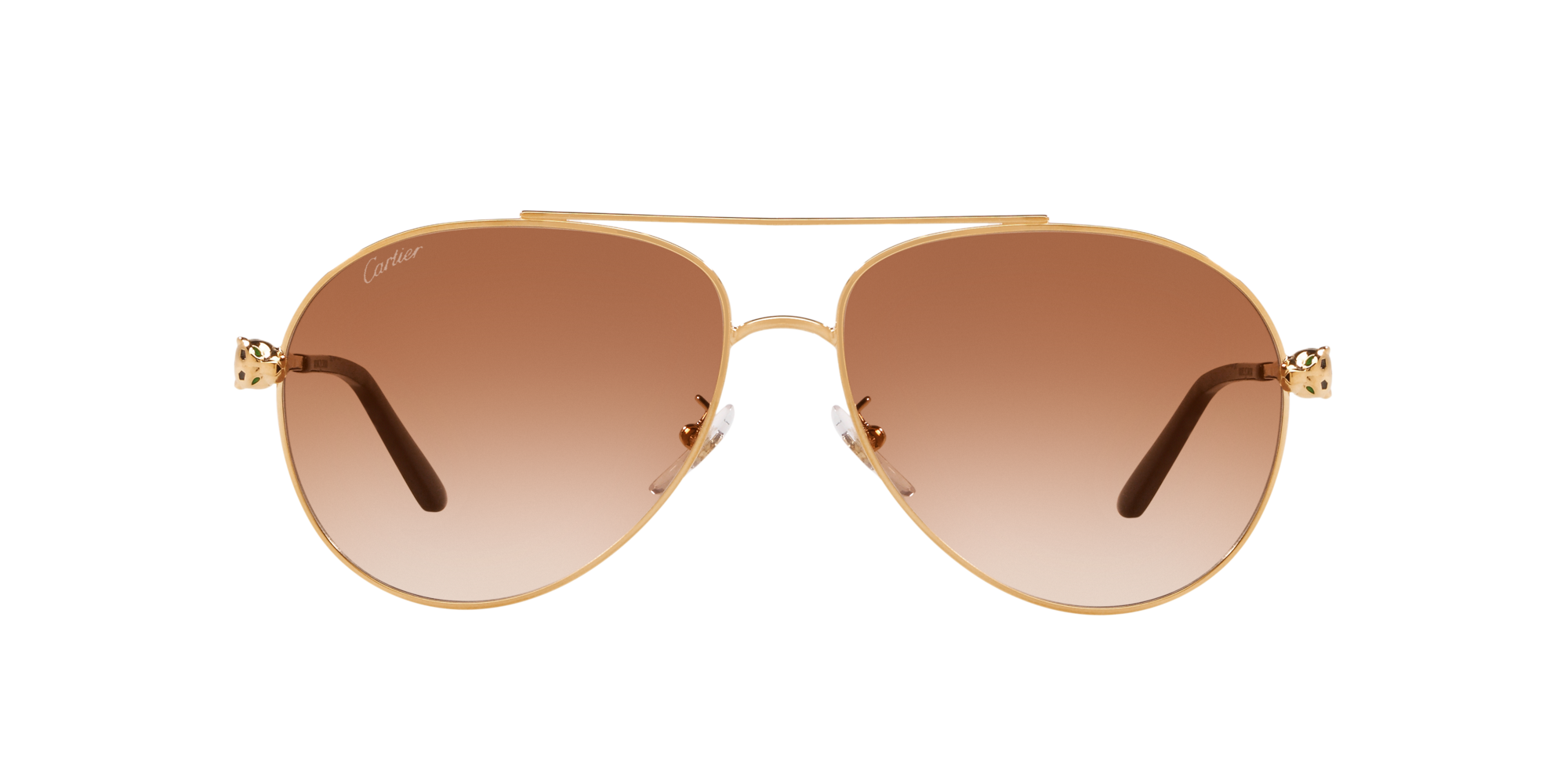 CARTIER – PILOT 'SANTOS DE CARTIER' SUNGLASSES /GOLD – la boutique eyewear