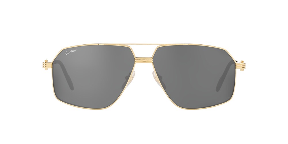 Cartier CT0270S 61 Grey Gold Sunglasses Sunglass Hut Australia