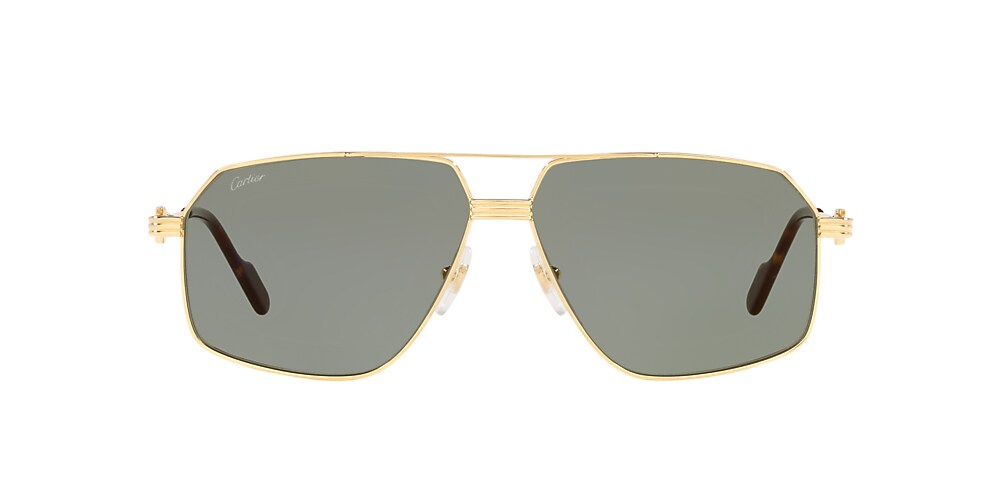 Cartier CT0270S 61 Green Gold Sunglasses Sunglass Hut Australia