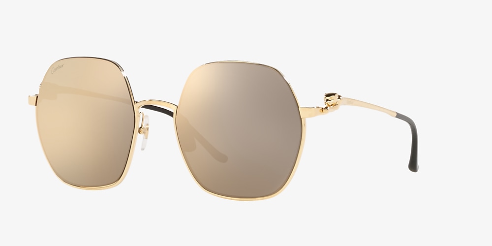 demasiado Definitivo Crítica Cartier CT0267S 58 Pink & Gold Sunglasses | Sunglass Hut Australia