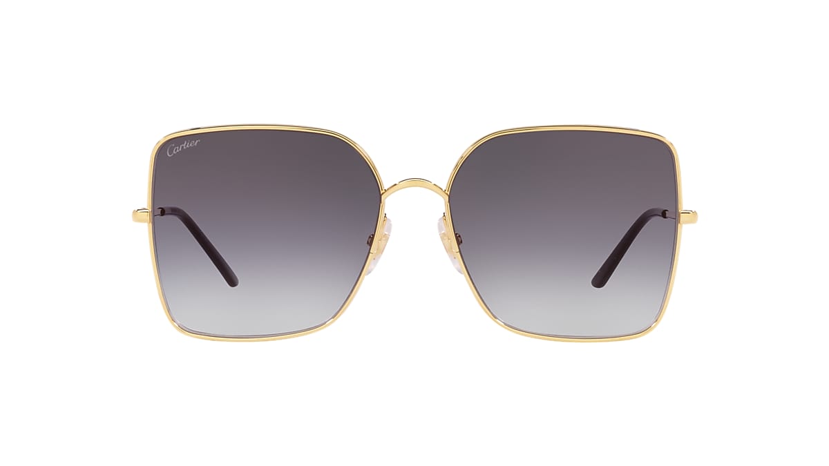 Cartier CT0299S 59 Grey Gold Sunglasses Sunglass Hut United