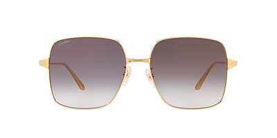 Cartier CT0321SA 59 Grey Gold Sunglasses Sunglass Hut Australia