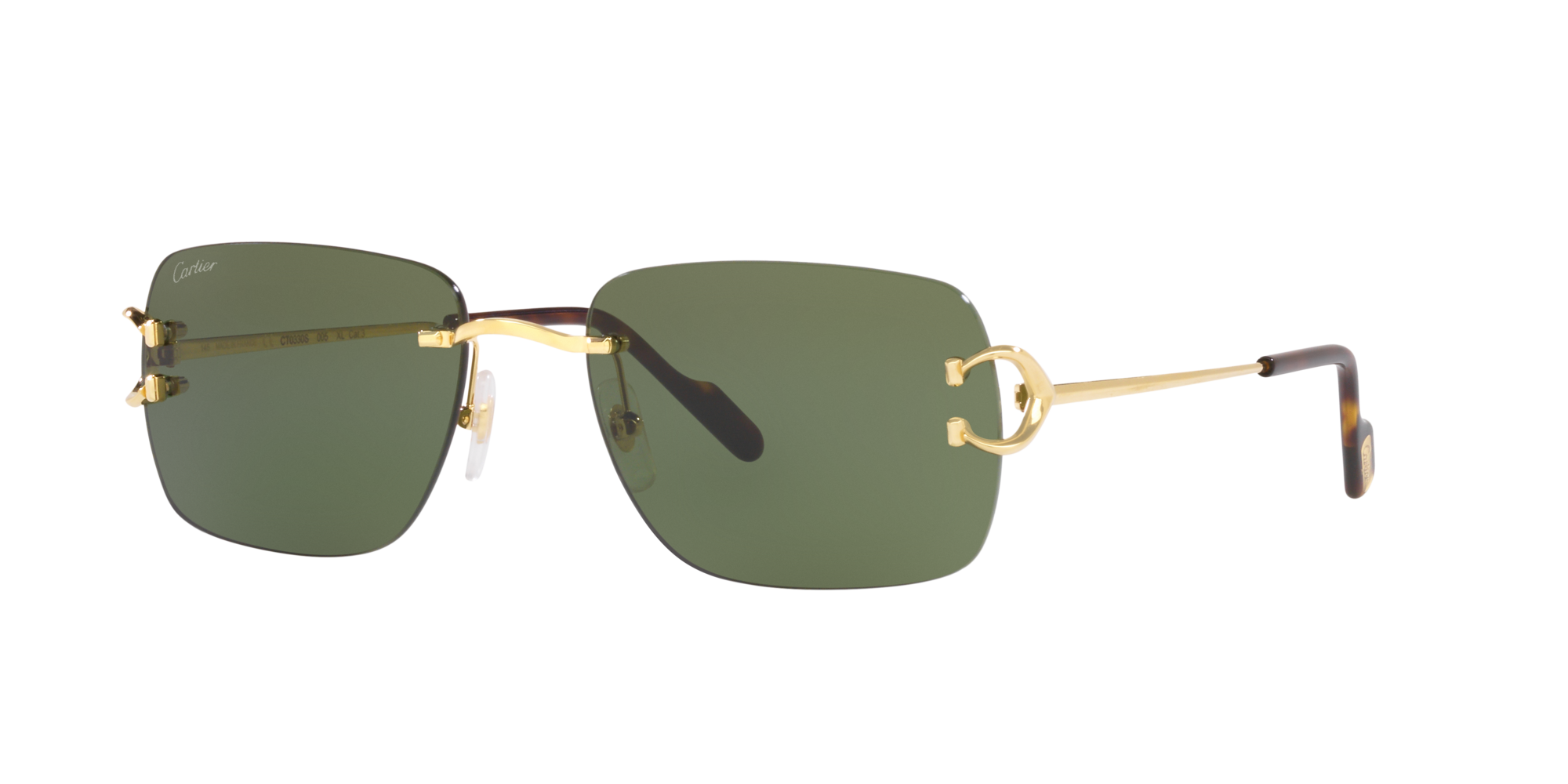 Saint Laurent SL 309 Rimless 58 Brown Gradient & Gold Sunglasses | Sunglass  Hut USA