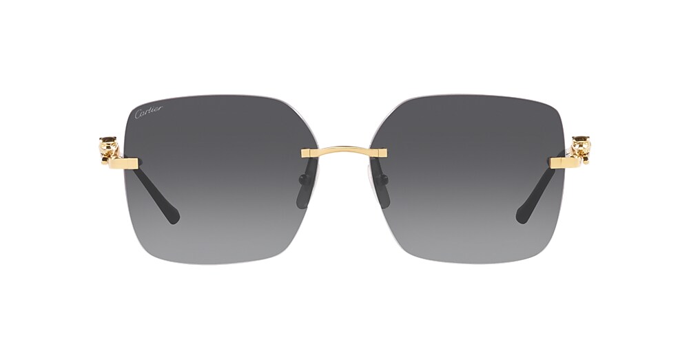 Cartier CT0359S 60 Grey Gold Sunglasses Sunglass Hut Australia