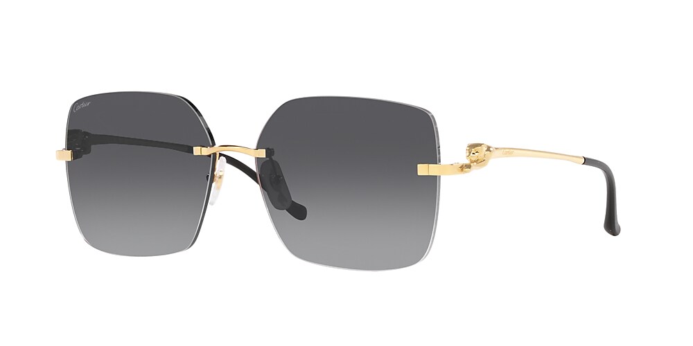 Cartier CT0359S 60 Grey Gold Sunglasses Sunglass Hut Australia